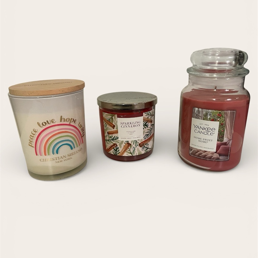 NEW Yankee/Sonoma/Kristian Siriano Candle Bundle of 3